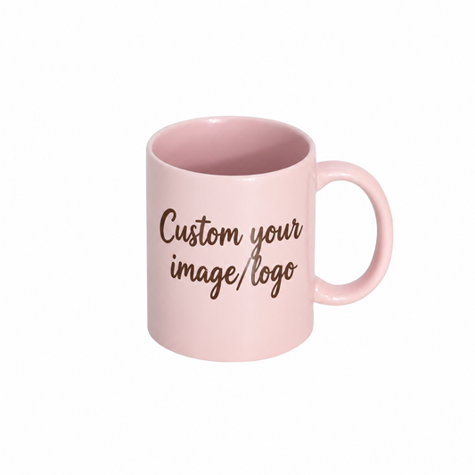 Custom Pink Ceramic Mug 11 oz