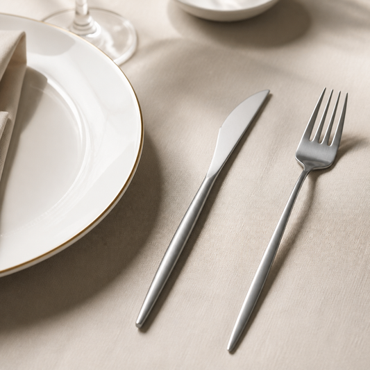 304 Stainless Steel Dinner Knife, Mirror Polished Long Handle Western Table Knife