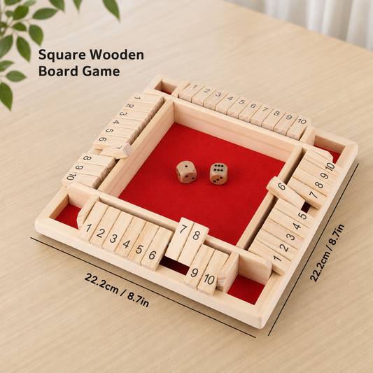 Number Flip Board Game – Interactive Four-Sided Tabletop Toy