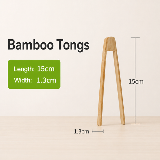 Bamboo Food Tongs – Multi-Purpose Wooden Tongs