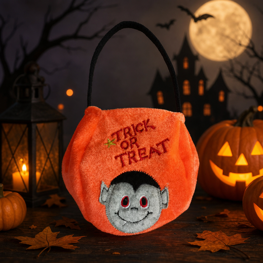 Halloween Pumpkin Trick or Treat Bag – Single Handle Candy Bag