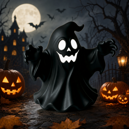 Halloween Funny Ghost Decor – PVC Vinyl Ghost Figurine Spooky Tabletop Decoration