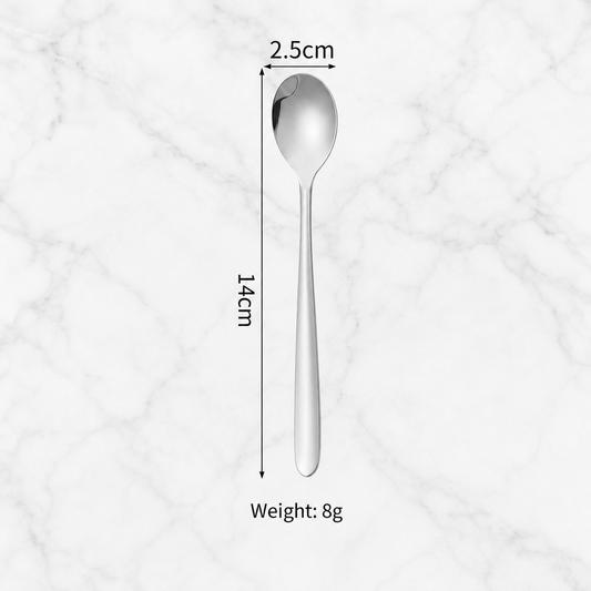 Stainless Steel Long Handle Stirring Spoon – Extended Small Soup Spoon