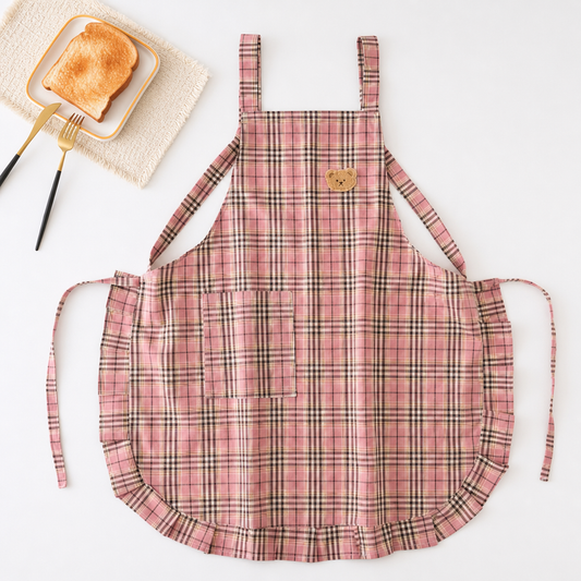 Ruffle Apron – Cotton Kitchen Apron