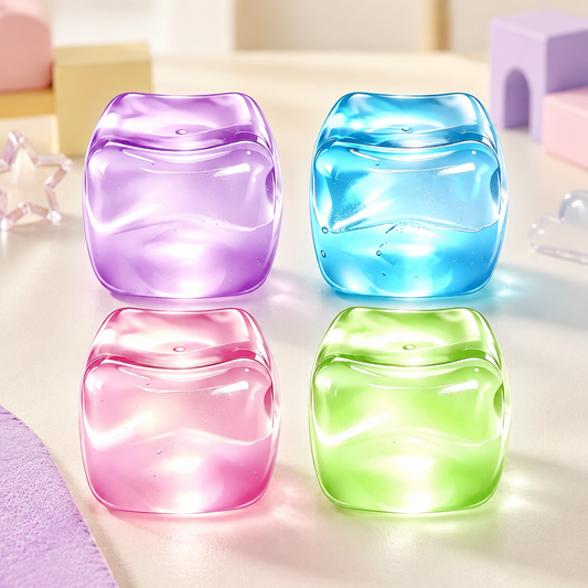 5cm TPR Squishy Cube Toy – Soft Sensory Stress Relief Squeeze Toy