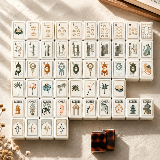 American Mahjong Game Set – Crystal Acrylic Mahjong Tiles