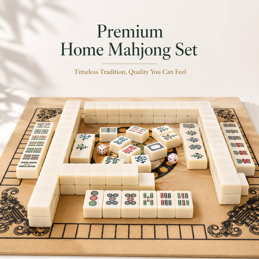 Melamine Mahjong Tiles Set – Ivory Style 144PCS Wholesale Game Set