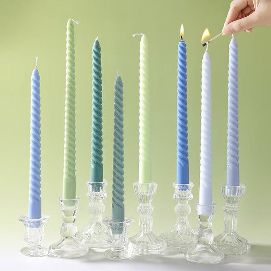 30cm Spiral Tapered Candle – Set of 4