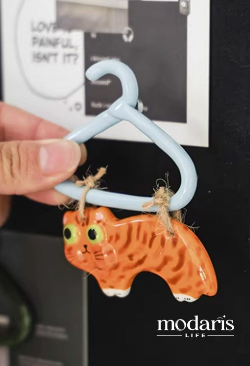 Lazy Cat Hanger Fridge Magnet