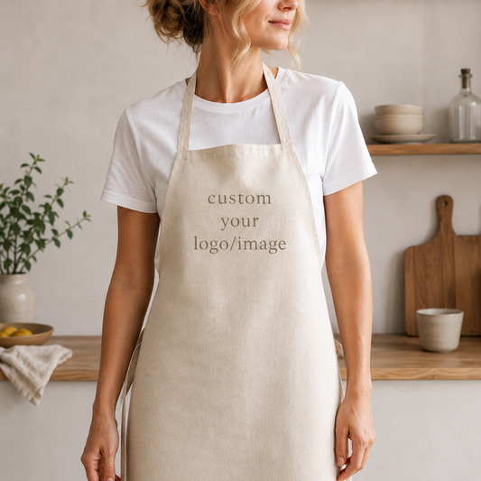 Custom Printed Apron | Full & Partial Print Personalized Kitchen Apron