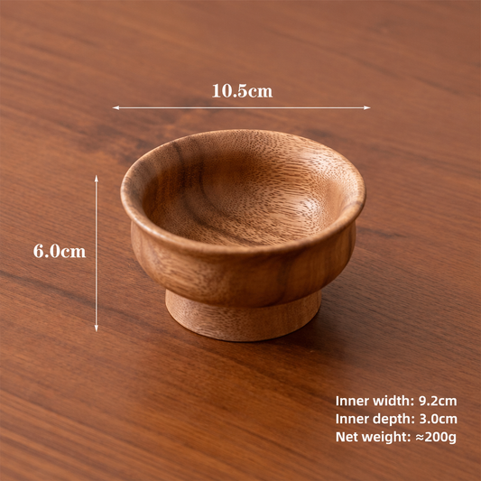 Walnut Wood Serving Bowl – Small & Large Decorative Snack Dish