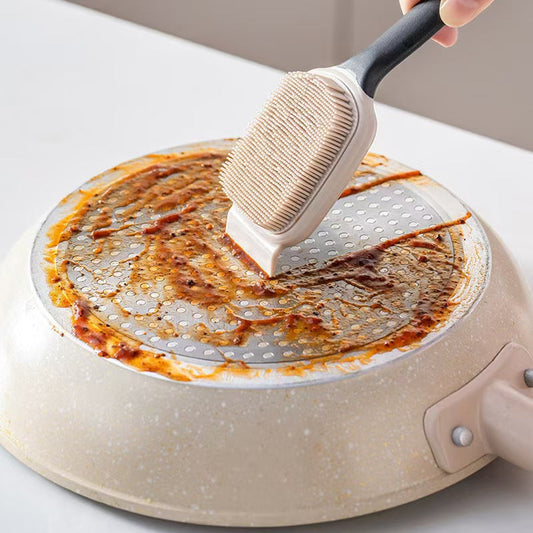 Long Handle Silicone Cleaning Brush, Multi-Purpose Pot & Sink Scrubber
