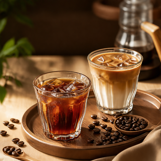 Ribbed Clear Glass Cups – Elegant Drinking Glassware for Coffee, Tea, Cocktails