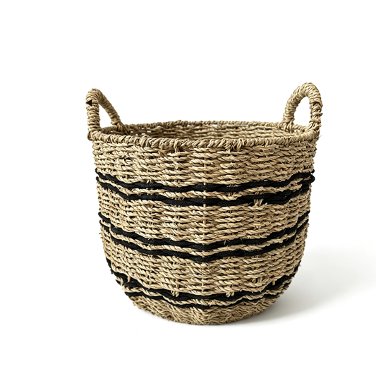 Woven Straw Storage Basket – Natural Organizer Basket for Home & Daily Storage