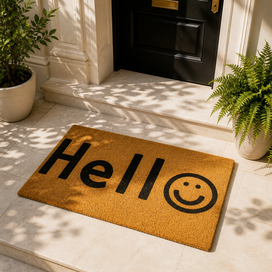 Nordic Faux Coir Doormat – Dirt Scraping Wear-Resistant Entry Mat
