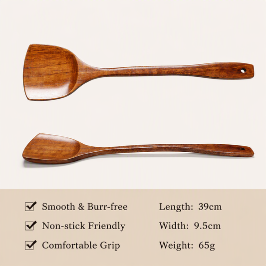 Wooden Spatula & Soup Ladle Cooking Tools