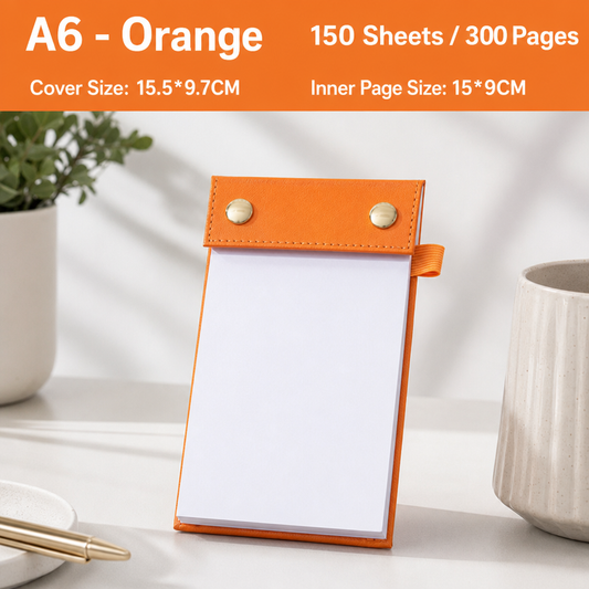 A6 Blank Note Book – Portable Thickened Tear-Off Memo Pad
