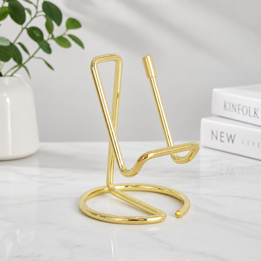 Iron Phone Stand – Hands-Free Metal Desktop Phone Holder