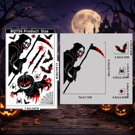 Halloween Horror Window Stickers