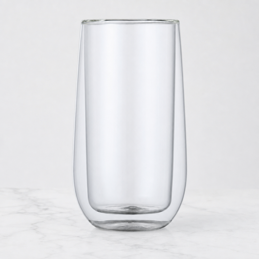 Double Wall Glass Cup – Thickened Insulated Heat-Resistant Drinking Glass
