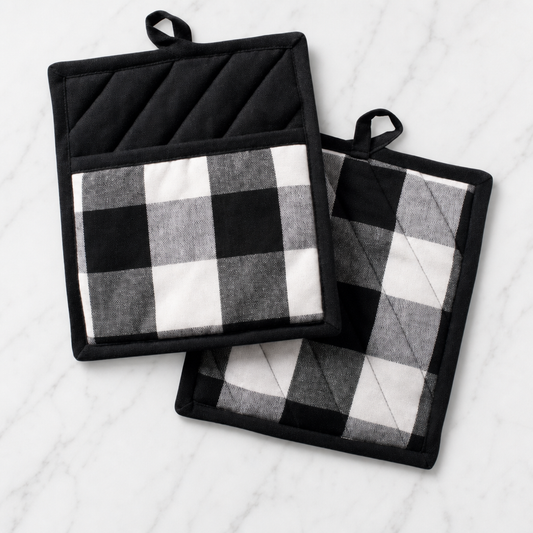 Cotton Checkered Heat Resistant Pot Holder