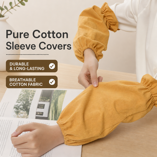 otton Household Sleeve Covers – Long Solid Color Protective Arm Sleeves