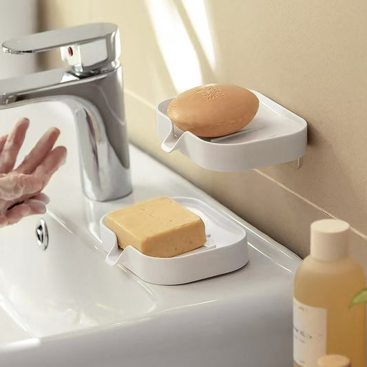 Self-Draining Soap Dish, ABS Bathroom Soap Holder Tray