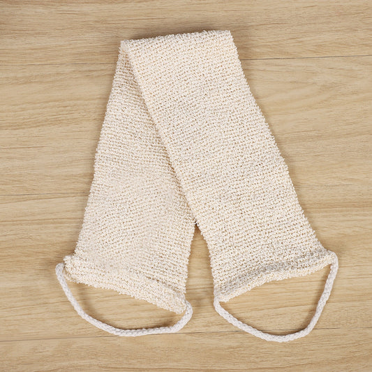 Natural Exfoliating Bath Belt – Sisal & Cotton Back Scrubber with Handles for Shower & Body Care