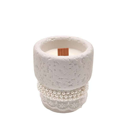 Plaster Cup Scented Candle – Smokeless Bedroom Decor