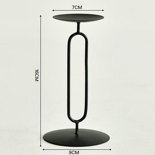 Romantic Decorative Candleholder, Iron Craft