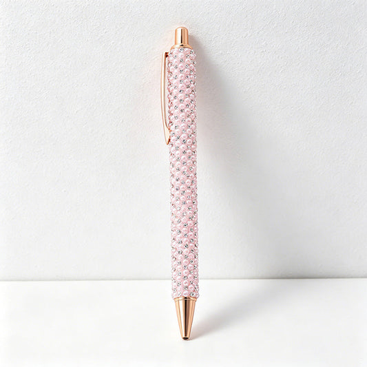 Bling Rhinestone Ballpoint Pen – Retractable Metal Gift Pen for Office, School & Wedding