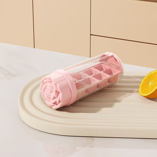 Rotating Ice Cube Tray, Easy Release Portable Ice Mold