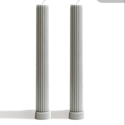 27cm Tapered Cylinder Candle – Set of 2