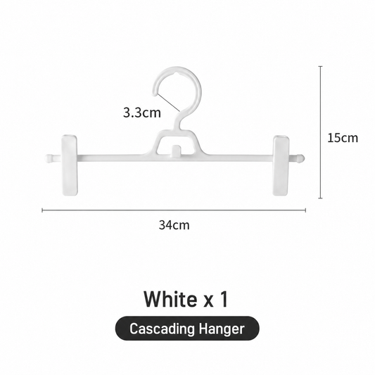 Stackable Multi-Layer Pants Hanger Space Saving Non-Slip Clothes Organizer for Closet Storage