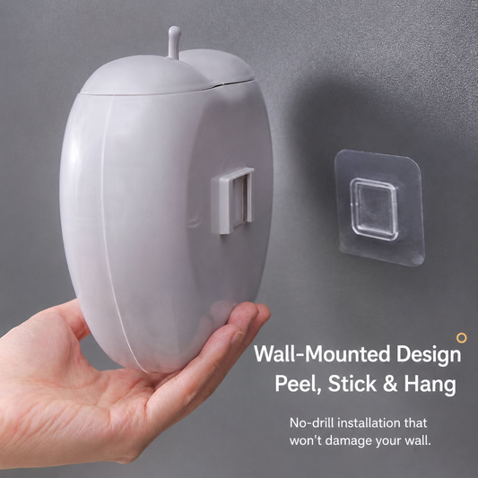 Apple Shape Wall Mounted Storage Box, Multi-Purpose Home Organizer