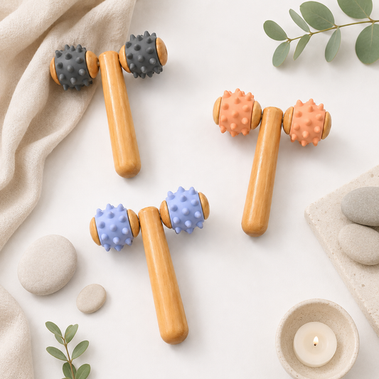 Portable Handheld Roller Massager | Muscle Relaxation Massage Tool for Home & Travel