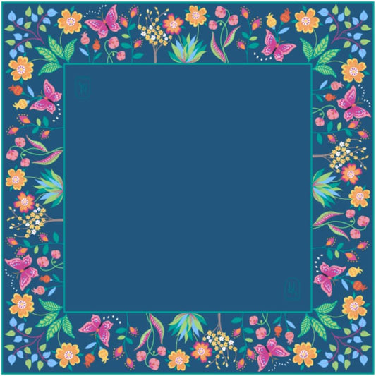 Luxury Blue Mahjong Table Mat – Waterproof Oil-Resistant Premium Game Table Cover
