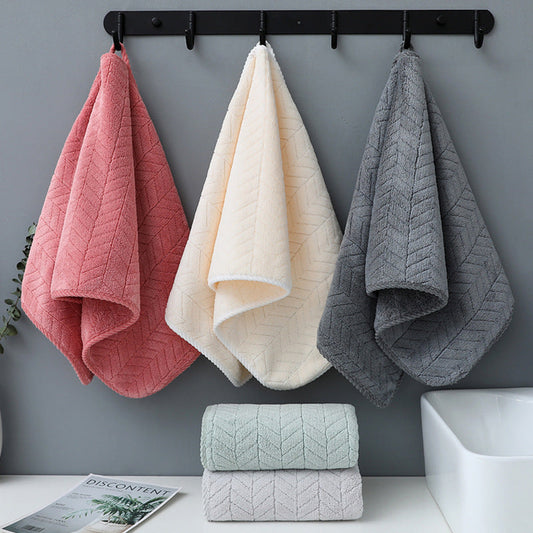 Coral Fleece Bath Towel – Soft Absorbent Quick Dry Textured Towel for Bathroom, Shower & Everyday Use
