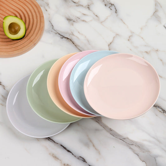 Melamine Dinner Plate – 8 Inch Round Lightweight Tableware Plate for Dining & Serving