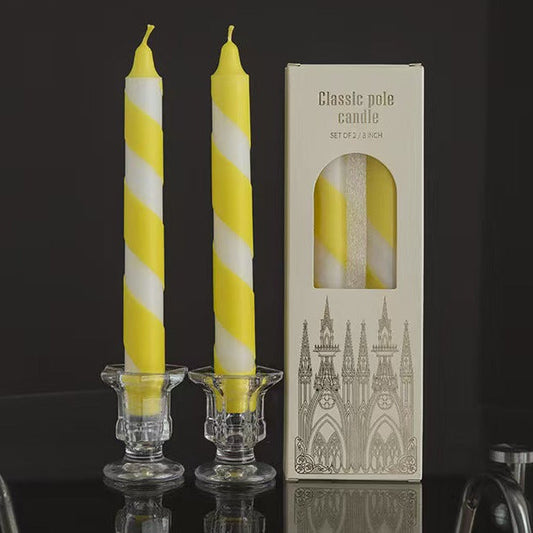 Twisted Tapered Candle – Set of 2