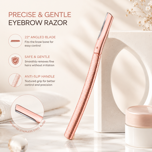 Replaceable Blade Metal Eyebrow Razor