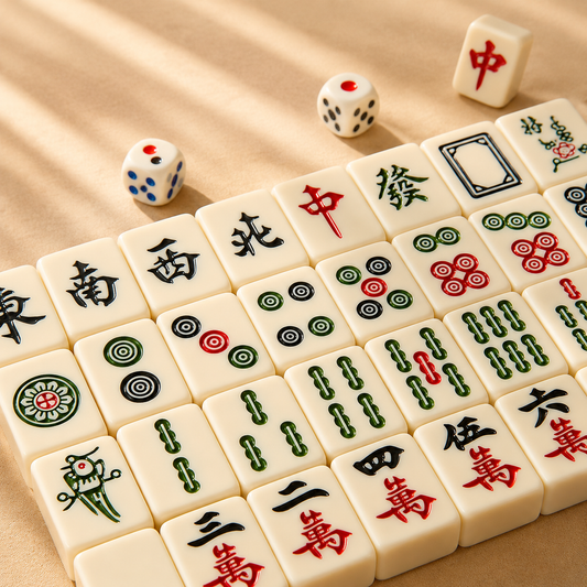Melamine Mahjong Tiles Set – Ivory Style 144PCS Wholesale Game Set