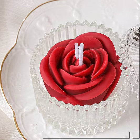 Candy Jar Flower Scented Candle – Handmade Gift Candle
