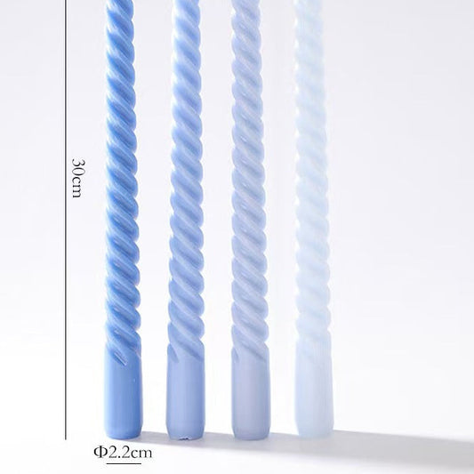 30cm Spiral Tapered Candle – Set of 4