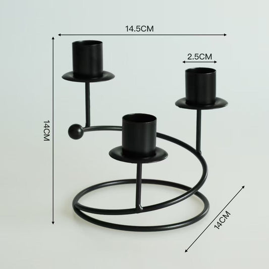 Candle Decor, Three-Headed Candleholder for Ambient Lighting