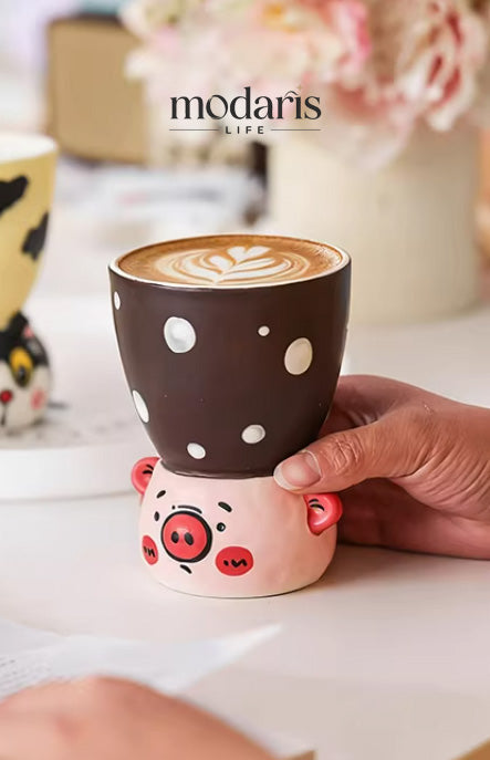 Wild Creature Stemmed Milk Cup