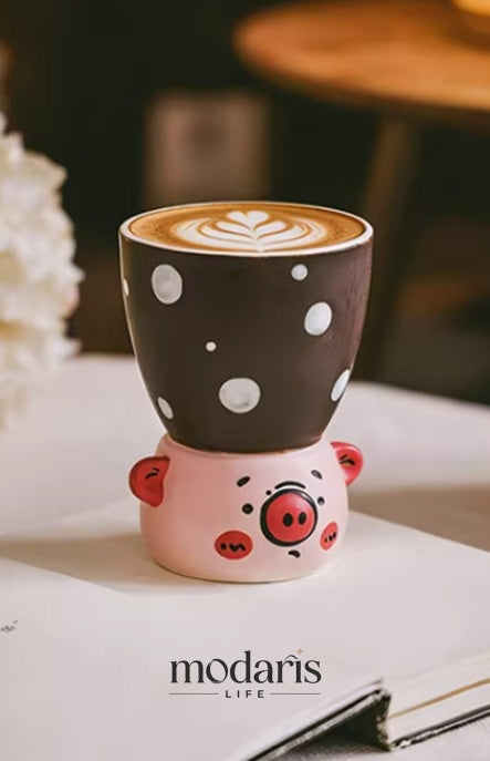 Wild Creature Stemmed Milk Cup