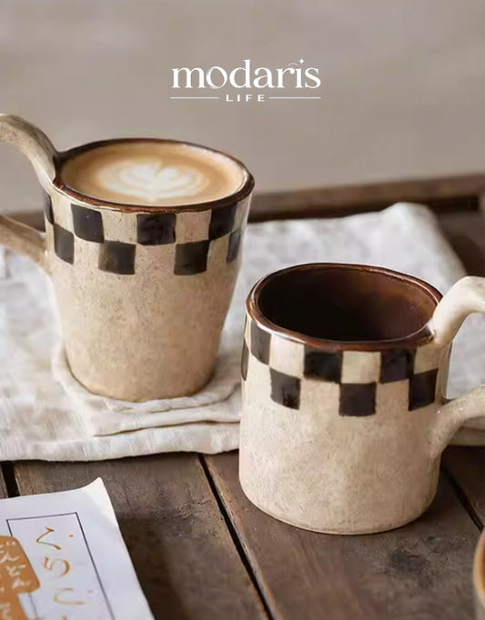 Rustic Painted Breakfast Mug