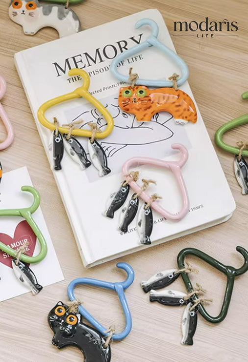 Lazy Cat Hanger Fridge Magnet