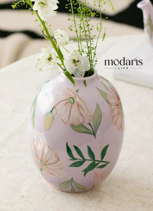 Oriental Elegance Floral Vessel